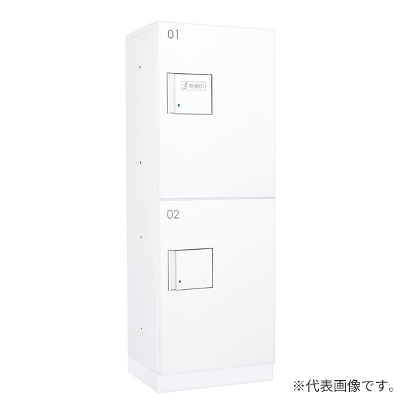 ●u.ダイケン 宅配ボックス【TBX-F2N-WW】前入れ前出し スチール(粉体焼付塗装) TBX-F2型 捺印装置付扉 防滴・共有仕様 機械式プッシュボタン錠 受注生産