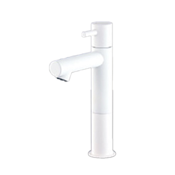 KVK 水栓金具【KL180D18M4】立水栓 (単水栓) ロングボディ 一般地・寒冷地共用 給水専用 逆止弁なし マットホワイト〔HB〕
