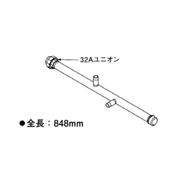 リンナイ 部材【UOP-E50GHS-2W32(A)】(23-5852) ガス配管セット2W32 2台前後設置専用(32A) Uボルトセット付〔GH〕｜あいあいショップさくら