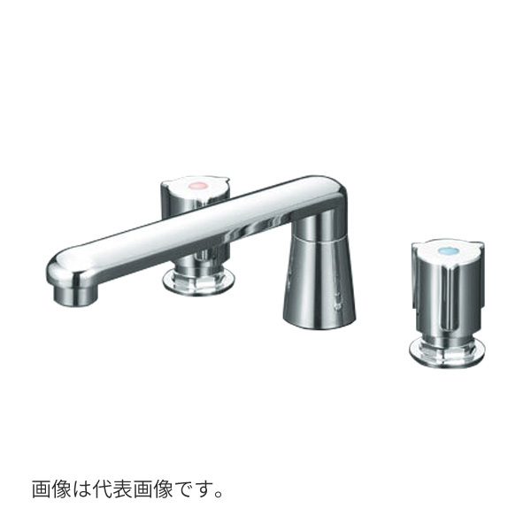 ◆店卸し資産有り！KVK 水栓金具【KM84GCU】埋込2手持ち部分練り合わせる栓 中毒者繋ぎ合わせる 220粍導管付