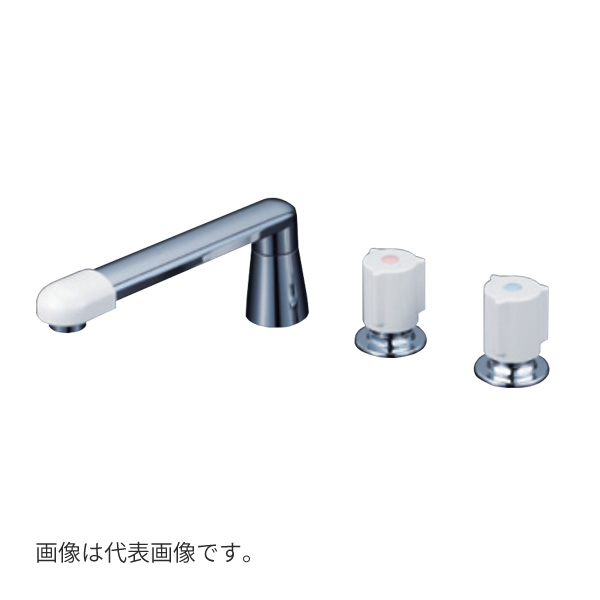 ◆在庫有り!KVK 水栓金具【KM87GTLNCU】2ハンドル混合栓 ナット接続