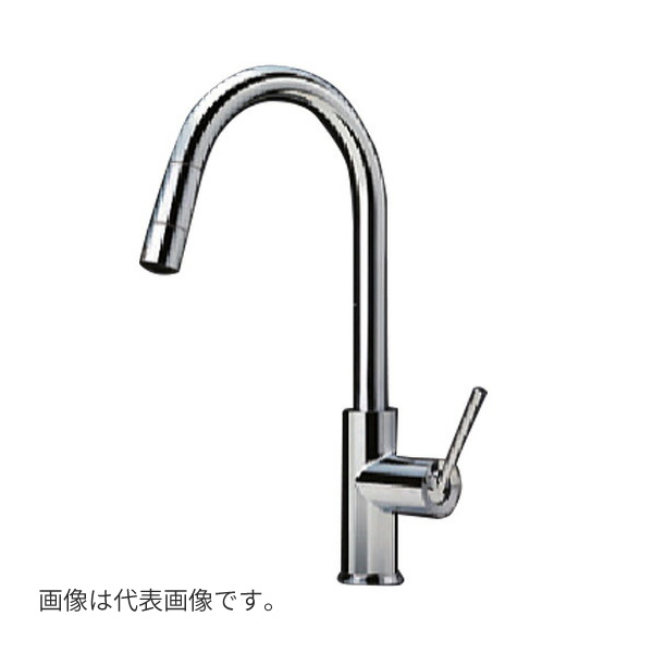 TOTO キッチン用水栓金具【TKWC35ESZB】コンテンポラリシリーズ 台付シングル混合水栓 ハンドシャワー 寒冷地用 (旧品番 TKWC35ESZA)〔GE〕