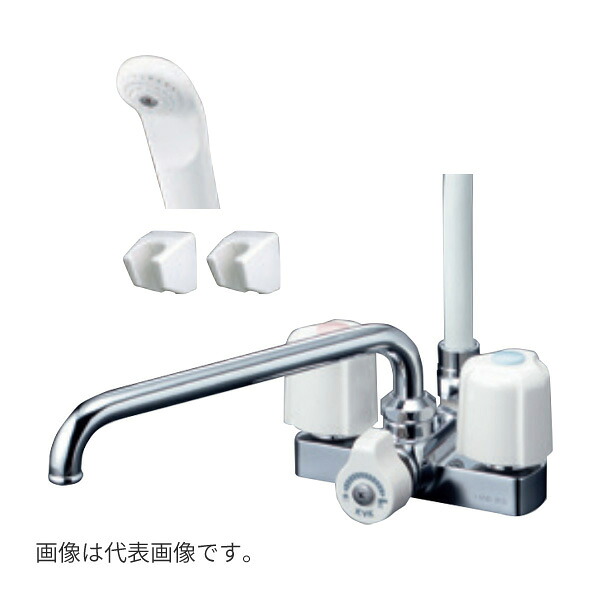 ◆在庫有り！KVK 水栓金具【KF12ER3】デッキ形2ハンドルシャワー