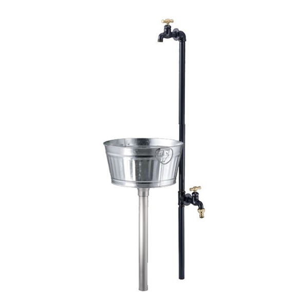 ●ミズタニバルブ産業 【MP-CO-2Pi-NV】coniwarium Pipe 小庭リウム 導管 Piprop Plant Stand Pan 紺〔FG〕