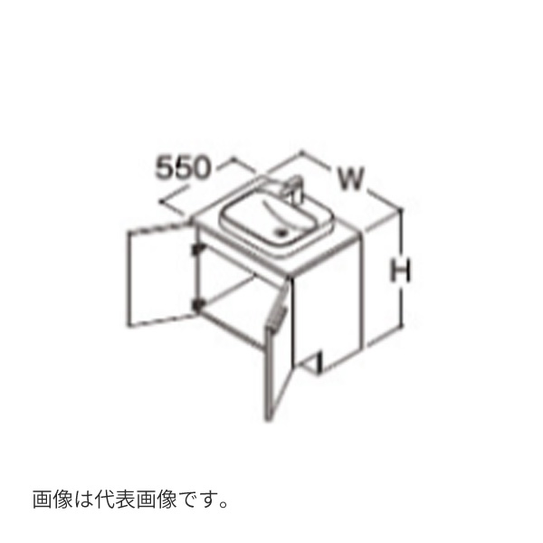 ●TOTO 【LDSZB090BAGM82】洗面化粧台 ドレーナ ラフナチュラルウッド 2枚扉 木目調キャビネット 陶器製広ふかボウル 回避なし 寒冷地 間口900 受注約2週〔GG〕