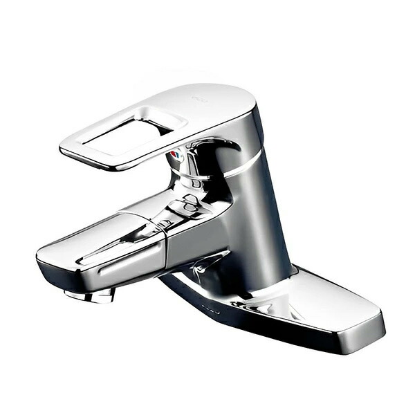 ◆店卸し資産有り！⊆TOTO 洗面所用水栓金具【TLHG30DQES】台付シングル練りあわせる水栓 (台付き添い人2穴) スパウト120粍(旧品番 TLHG30DQER)
