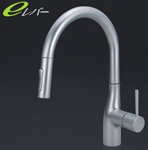 KVK 水栓金具【KM6061ZVECP】流し台用シングルレバー式シャワー付混合栓 寒冷地用〔HB〕｜あいあいショップさくら