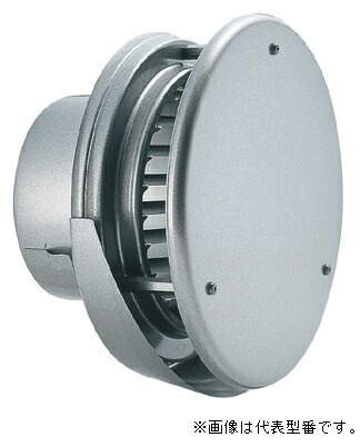 バクマ工業【KW-200G】丸型防風板付換気口 水切り付タイプ シルバーメタリックライト〔HI〕