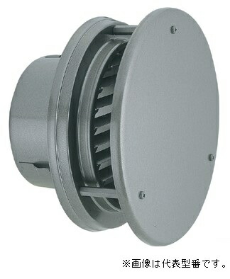 バクマ産業【W-250G】丸型防風板付風通し口 シルバーメタリックライト〔HI〕