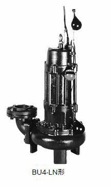 ●川本ポンプ【BU4-805-1.5LN(着脱タイプ)】50Hz 汚物水中ポンプ 4極 三相200V 自動交互内蔵型 BU4形 ノンクロッグタイプ〔GF〕