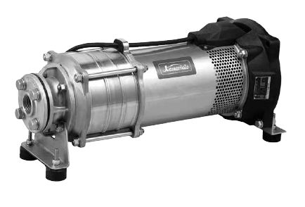 ●川本ポンプ【KUR3-325-Y2.2】50Hz ステンレス製水中タービンポンプ 三相200V 2.2kＷ KUR3-Y形 横置き専用品〔HE〕｜あいあいショップさくら