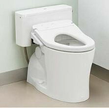 ●TOTO パブリックコンパクト便器【CFS497BPLC】(CS497BPLC+SP495BAY+HP497P) 床置壁排水大便器・フラッシュタンク式 便器部 排水芯120mm 掃除口付(左) 受注約4週〔GE〕