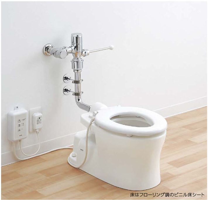 ●TOTO 幼児用大便器 セット品番【CS300B】床置床排水大便器(3-5歳児向け) フラッシュバルブ・便座セット〔GE〕