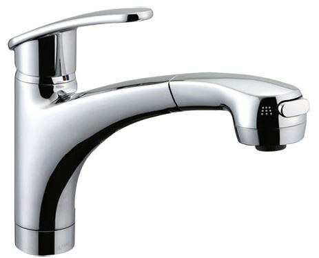INAX/LIXIL 吐水口引出式(ハンドシャワー付)水栓【SF-A451SYXNU】アウゼ(エコハンドル) 寒冷地仕様〔HI〕｜あいあいショップさくら