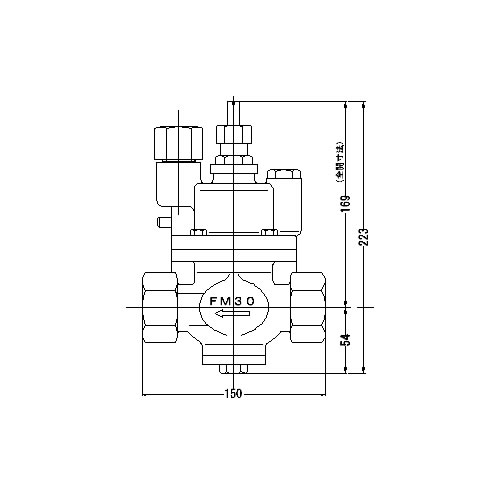 FMバルブ製作所(ストレート型・コア内蔵タイプ) 定水位弁 取付タイプ