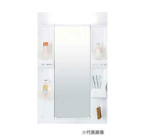 ●INAX/LIXIL ピアラ【MARE-601XSU】ミラーキャビネット 1面鏡 LED照明 スタンダードLED 全高1,900mm用 収納付 くもり止めコート付 間口600mm〔HJ〕