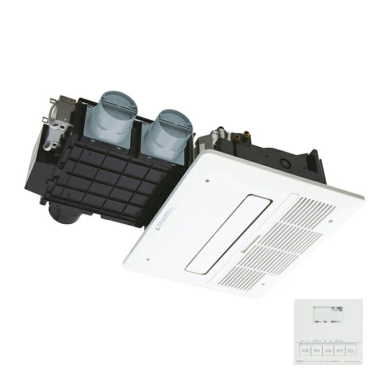 ノーリツ【BDV-4106AUKNC-J3-BL】温水式浴室暖房乾燥機 天井カセット形 標準(ミストなし) 3室換気 24h換気〔HD〕｜あいあいショップさくら