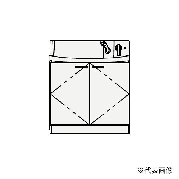 ●クリナップ 【BNFH90TNTCW】ご機嫌品位 人工マーブルどんぶり鉢洗面かざり付ける台 FANCIO(ファンシオ) 開き印字機 間口90糎〔GB〕