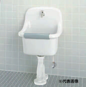 ●INAX/LIXIL セット品番【S-202A/BW1+LF-7E-19-U】ピュアホワイト 掃除用流し 横水栓 壁給水・床排水(Sトラップ)|あいあいショップさくら