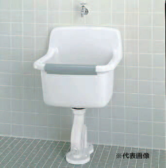 ●INAX/LIXIL セット品番【S-200/BW1+LF-7K-19-U】ピュアホワイト 掃除用流し 横水栓 壁給水・壁排水(Pトラップ)|あいあいショップさくら