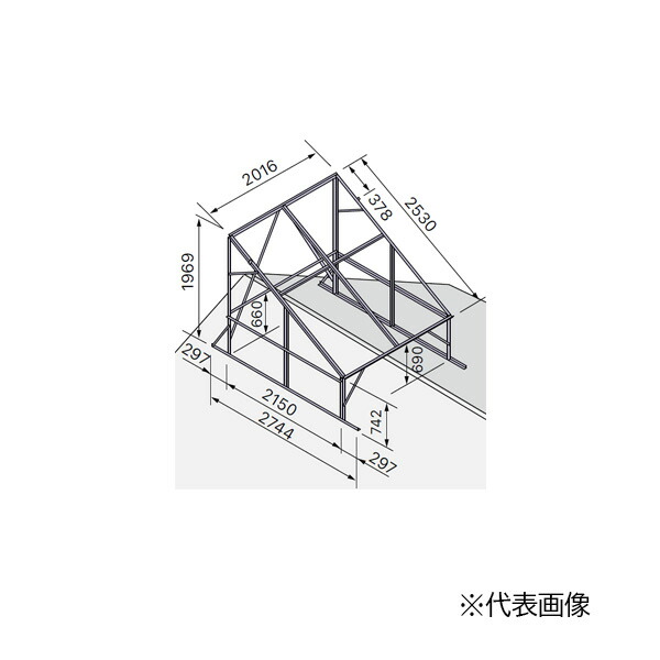●ノーリツ 部材【0501039】太陽熱温水器専用架台 架台421B 東西屋根用(ワイヤー設置専用) SJシリーズ用〔EJ〕