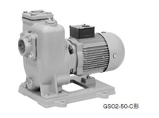 ●川本ポンプ【GSO2-506CE1.5】60Hz 自吸渦巻ポンプ 2極 三相200V 1.5kW GSO2-C形〔FA〕