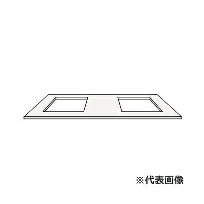 ●クリナップ 【BBVC1802BN】濃灰色 洗面かざり付ける台 ELVITA(エルヴィータ) カウンタ(2どんぶり鉢印字機) 間口180糎〔GB〕