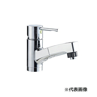 ●クリナップ 【ZZKM8001ZTFECCL-BM】水栓 シングル生き肝水栓(シャワー付き添い人) 冷ややかさ地 洗面かざり付ける台 rakutowa(ラクトワ)用〔IB〕