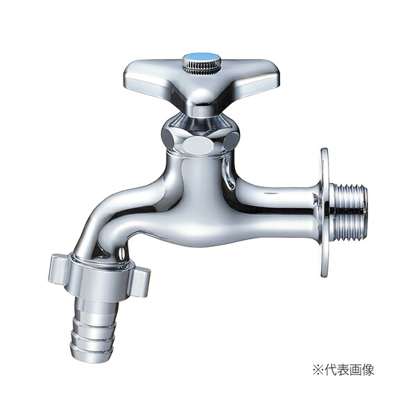 三栄水栓/SANEI 水栓金具【Y30V-25】カップリング横水栓 (固定コマ仕様)〔FA〕