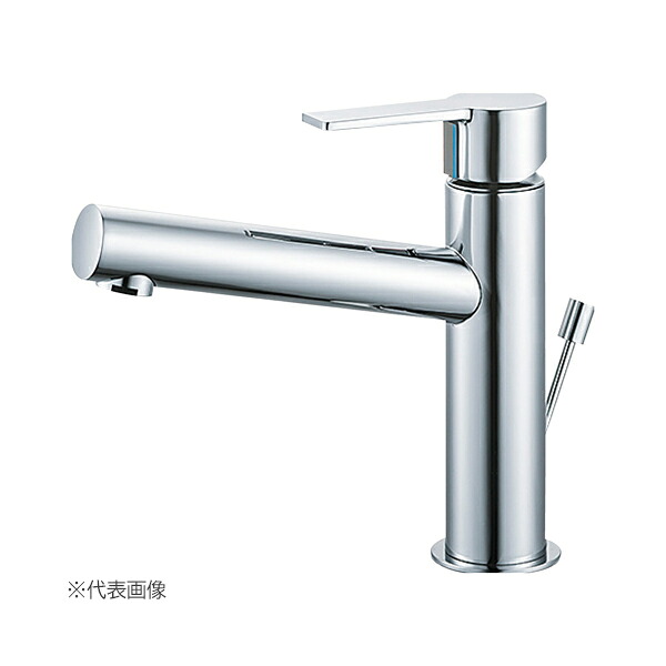 三栄水栓/SANEI 水栓金具【K4750PK-13】寒冷地 シングルワンホール洗面混合栓 クロム ポップアップあり〔FA〕|あいあいショップさくら