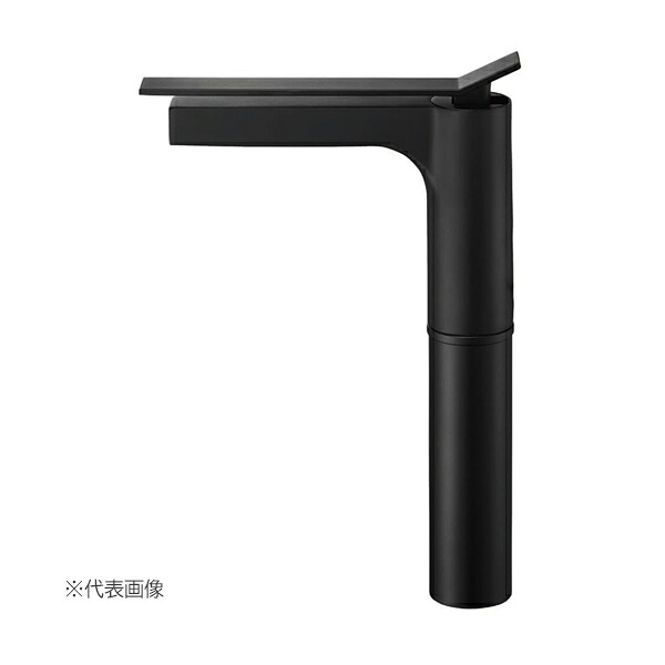 ≧三栄水栓/SANEI【K4732NJV-2T-MDP-13】シングルワンホール洗面混合栓 ポップアップなし マットブラック 受注生産〔EA〕