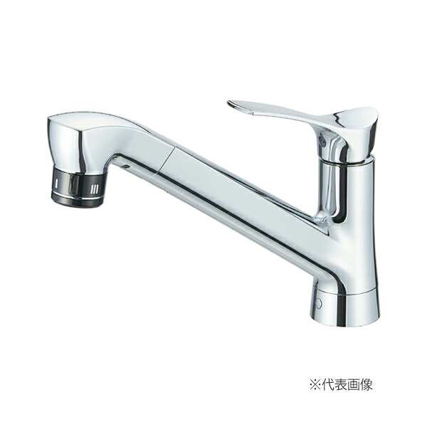 三栄水栓/SANEI 水栓金具【K87121ET6JV-13】シングル混合栓(ファインバブル付)〔▽〕|あいあいショップさくら