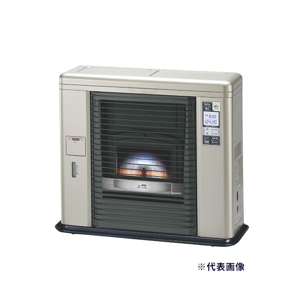 ●長府(旧サンポット) 重油暖房器【UFH-703SX E(SB)】甲殻金髪 ゼータス イング FF式 床暖房装置内蔵手合い 木造18畳/混凝土29畳 重油貯蔵タンク別売〔FI〕