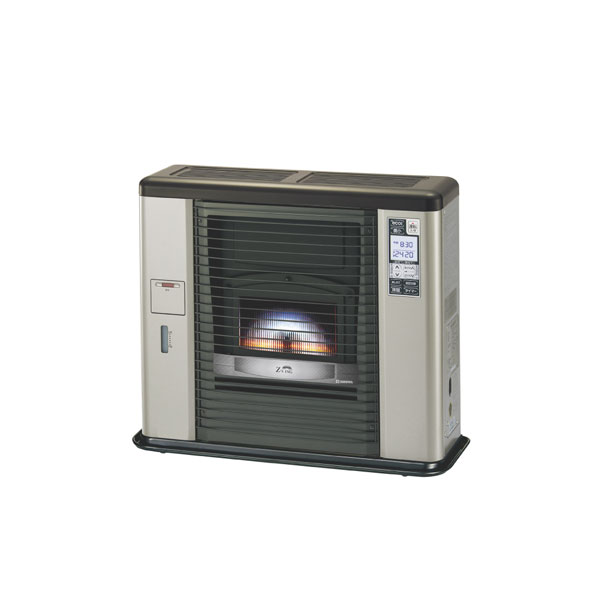 ●長府(旧サンポット) 重油暖房器【UFH-703RX E(SB)】甲殻金髪 ゼータス イング FF式 床暖房装置内蔵手合い 木造18畳/混凝土29畳 重油貯蔵タンク別売〔FI〕