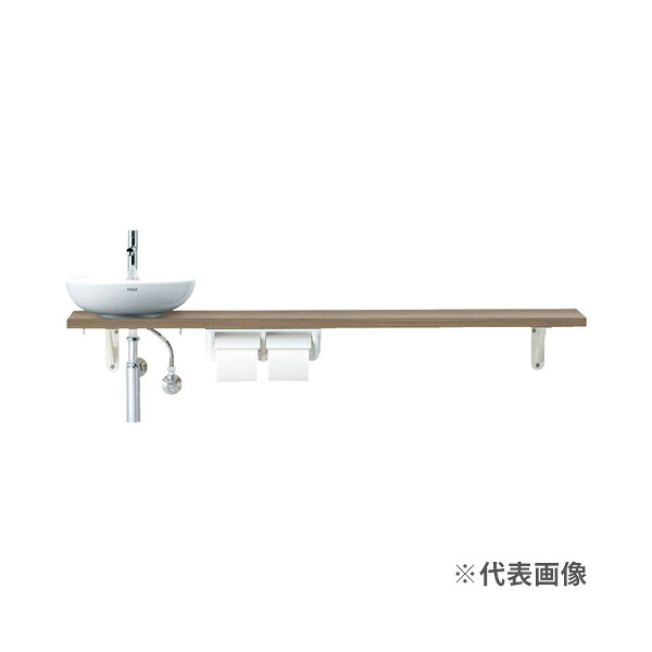 π●INAX/LIXIL キャパシア【YN-ABLECXKXHPX】ベッセル型 丸形手洗器 カウンター奥行280 カウンタープラン 左仕様 壁給水・床排水〔HH.F〕