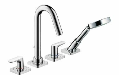ハンスグローエ【34444000】アクサーチッテリオM 4大広間リム付式 2階建てバス練りあわせる水栓 (かざり付ける部) 受注生み出すこと〔EI〕
