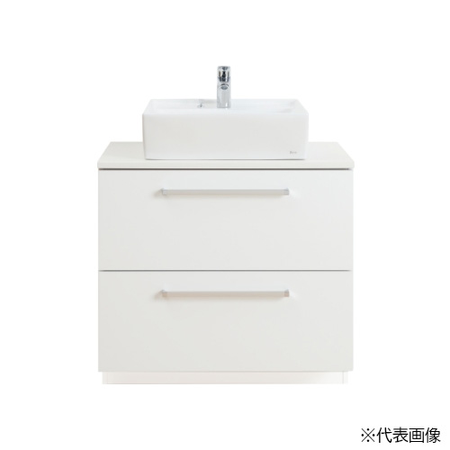●Юジャニス/Janis 【LU0753RAS1E】オンボード化粧台 ラフィーネシリーズ スクエアライン ミディ 間口750mm 自動水栓 受注約2週|あいあいショップさくら