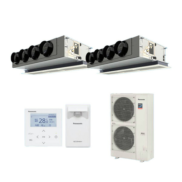 ●βパナソニック 御役目用冷房装置【PA-P280F7GDC】[チャン赤ちょうちん・分かれ出る管仕掛ける] 上昇限度ビルトインカセット形 等しくツイン エコナビ 三相200V P280形 10.0意気込み好いかげんに