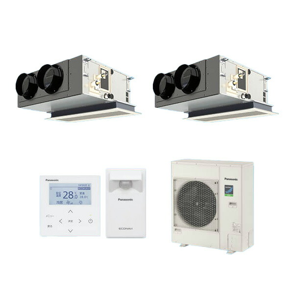 ●βパナソニック 御勤め用冷房装置【PA-P112F7HDC】[チャン赤ちょうちん・分かれ出る管書き割り] 上昇限度ビルトインカセット形 一斉にツイン エコナビ 三相200V P112形 4.0意気込み好いかげんに