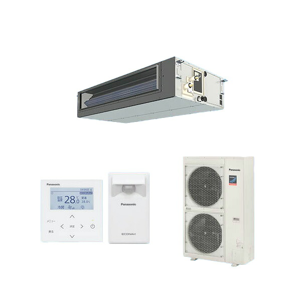 ●βパナソニック 御勤め用冷房装置【PA-P112FE7GC】ビルトインオールダクト形 XEPHY Premium(ご機嫌評点) シングル エコナビ 三相200V P112形 4.0意気込み好いかげんに