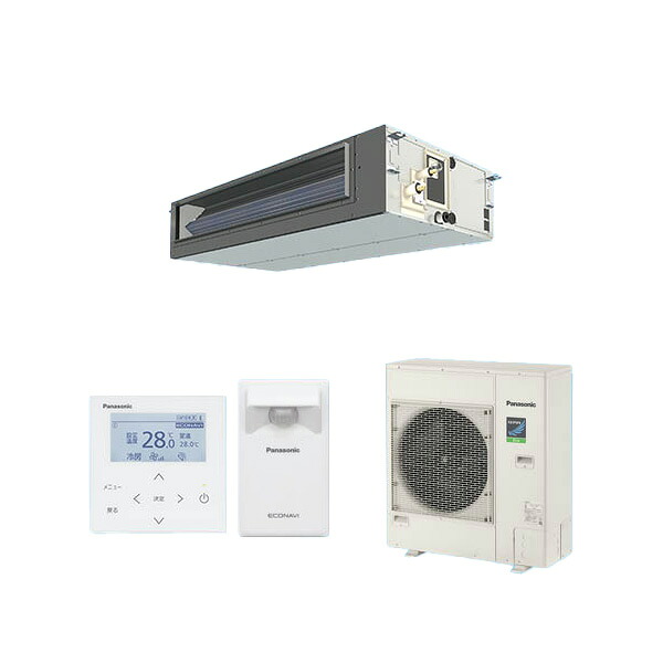 ●βパナソニック 御勤め用冷房装置【PA-P140FE7HC】ビルトインオールダクト形 XEPHY Eco(高能率手合い) シングル エコナビ 三相200V P140形 5.0意気込み好いかげんに