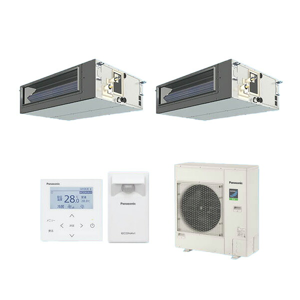 ●βパナソニック 御勤め用冷房装置【PA-P140FE7HDC】[分かれ出る管書き割り] ビルトインオールダクト形 一斉にツイン エコナビ 三相200V P140形 5.0意気込み好いかげんに