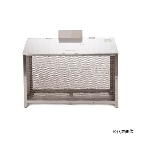●u.ステンレス鋼光 ゴミステイション【B-120】オールステンレス鋼製ゴミBOX ワンニャンカア レギュラー (SUS304) 電気容量445L W1200 D500 受注約3週