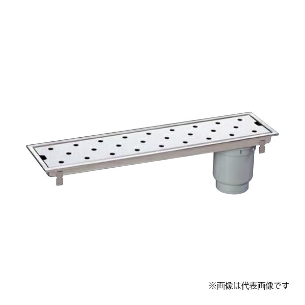 ●ロンシール機器 【HSUT-20L1200】多目的排水ユニット 小川くん SUSパンチング(HSU) 非防水縦引きタイプ 200角タイル用 幅1196mm〔EA〕