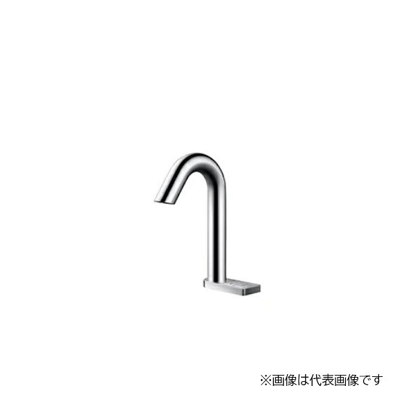 πTOTO 水栓金具【TLE33501JA】アクアオート 台付自動小銃水栓 JIS相応う品 グースネック AC100V印字機 単水栓 (手動取り替えっこ) 受注約2週 (旧品番 TLE33501J)〔HC〕
