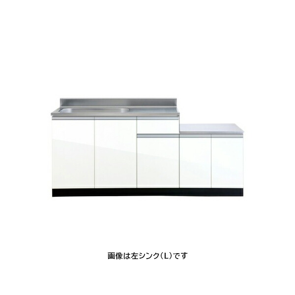 ●アイオ製作 【KW-1800SG】KW+続きもの セクショナルキッチン 屁っ放り台付流し台 間口1800粍〔GC〕