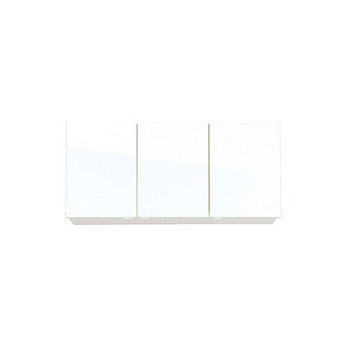 ●アイオ産業 【KLH-1200H】KLH+シリーズ 耐震レバーラッチ付吊戸棚 高さ60cm 標準 間口1200mm〔GC〕
