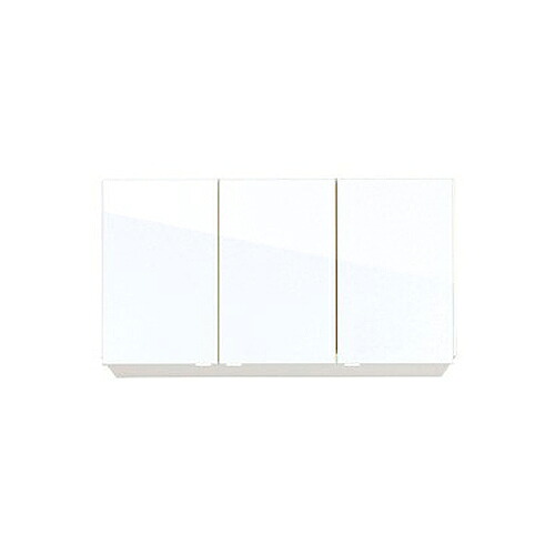 ●アイオ産業 【KLH-1000S】KLH+シリーズ 耐震レバーラッチ付吊戸棚 高さ50cm 不燃 間口1000mm〔GC〕