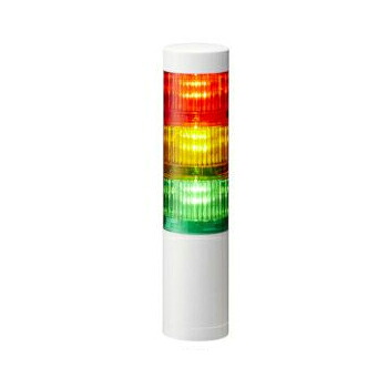 Яパトライト 【LR5-302WJNW-RYG】赤・黄・緑 積層信号灯 シグナル・タワー DC24V φ50mm 85dB 直取付け 組立完成品