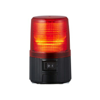 Яパトライト 【PFH-BT-R】赤 電池式 フラッシュ表示灯 φ101mm